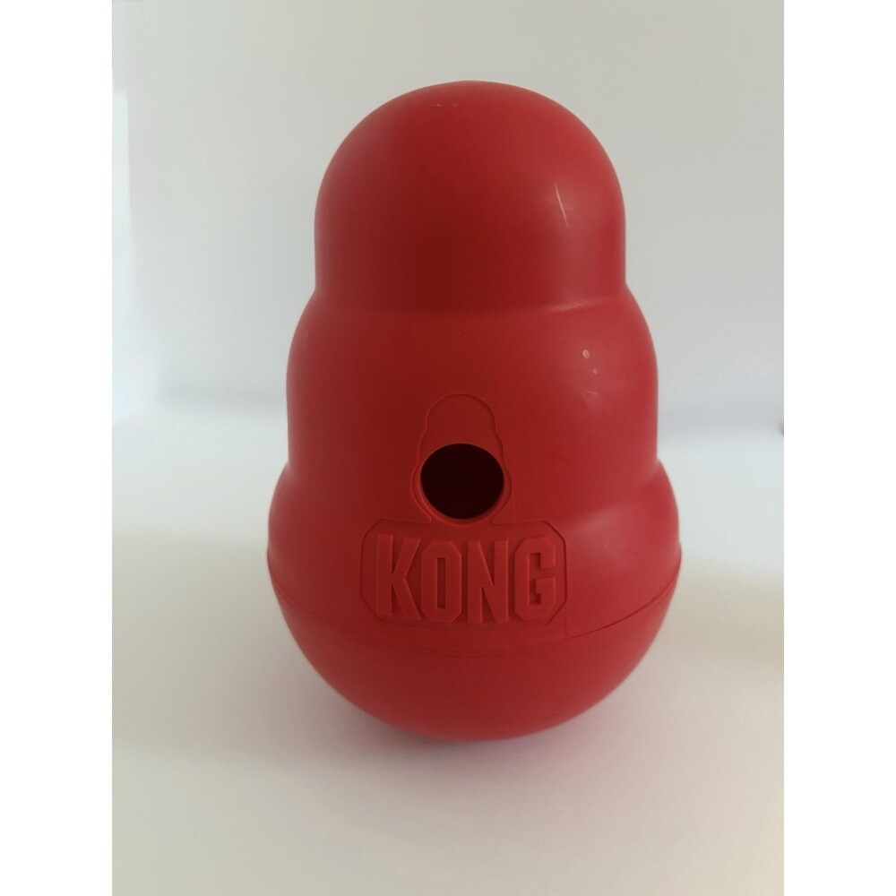 KONG Wobbler Interactive Treat Dispensing Dog Toy & Slow Feeder – Red